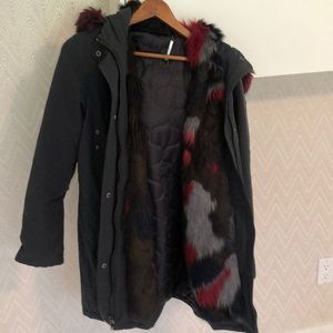 Diane von furstenberg winter coat size xs